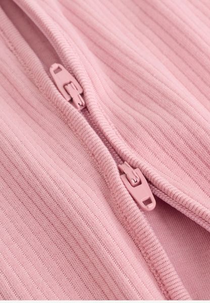 Дитячий бавовняний чоловічок-ромпер Next Рубчик 3-6 міс (68 см) pink w98-690 (V62-344) фото