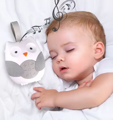 Машинка білого шуму Baby White Noise & Lullaby &ndash; сова-підвіска для сну й спокою, 1 шт Сова фото