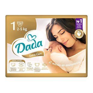 Підгузки дитячі Dada Extra care 1 (2-5кг) 26 шт 1454954116 фото