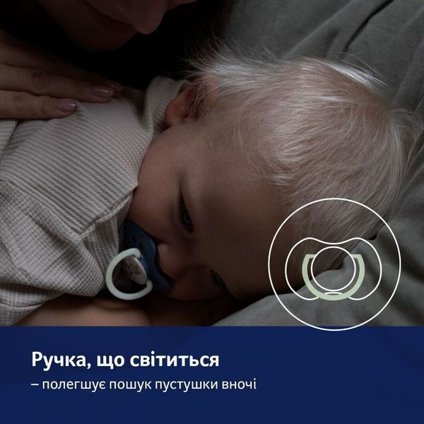 Пустушка lovi силіконова динамічна (симетрична) 6-18 міс Night&Day Girl (2шт) 22/915girl 5901691874480 фото