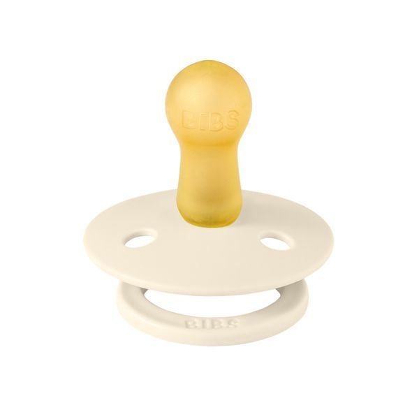 Пустушка BIBS Studio Colour Latex Round (кругла) від 6 міс Pin &ndash; Ivory / Hush 5713795258970 фото