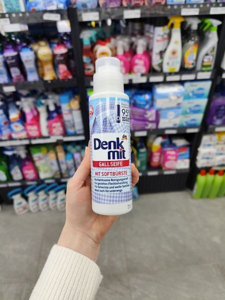 Плямовивідник зі щіткою Denkmit Gallseife mit Softb&uuml;rste з жовчю, 250 мл 2456860778 фото