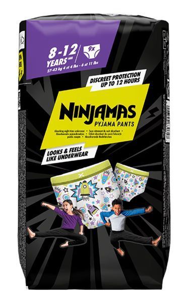 Підгузки-трусики нічні Pampers Ninjamas Німеччина 8-12років (27-43кг) 27шт 2459570723 фото