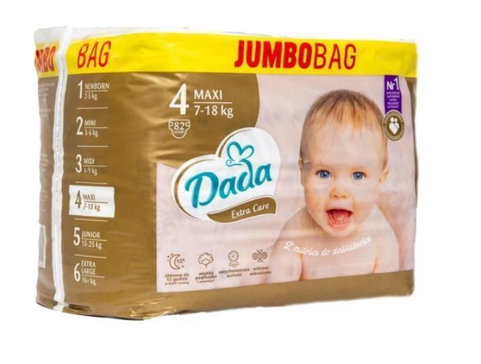 Підгузки Dada Premium extra care Польща 4 (7-16кг) 82шт 1460778063 фото