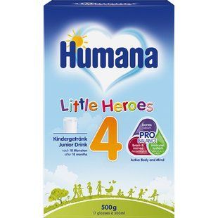 Суміш суха молочна Humana 4 Little Heroes з 18 місяців (продукт прикорму), 500 г 4251099602606 фото