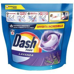 Капсули для прання Dash Lavanda для всіх типів тканин, 44 шт 2325965132 фото