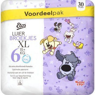 Підгузки-трусики Etos luier broekjes Нідерланди 6 (15+кг) 5 шт (пробний набір) 2827004846 фото