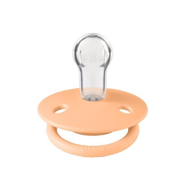 Пустушка BIBS De Lux Silicone Round (кругла) &ndash; Peach Sunset 0-36 міс 5713795198559 фото
